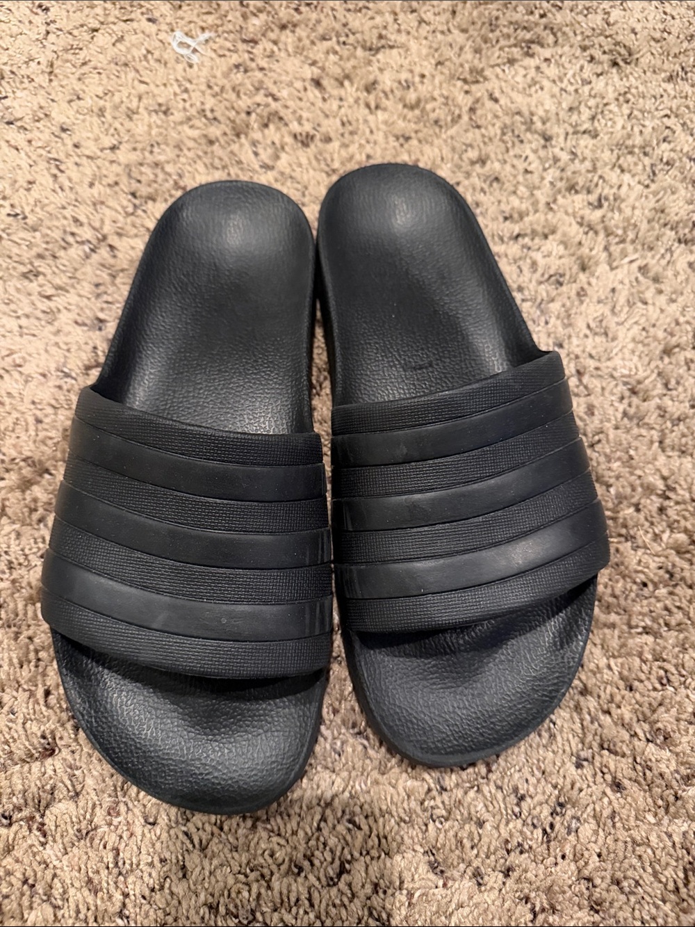 Black Adilette Adidas Slide Sandals